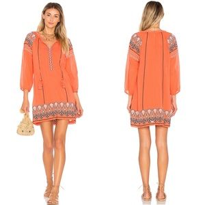 Joie Nieva Embroidered Tassel Dress